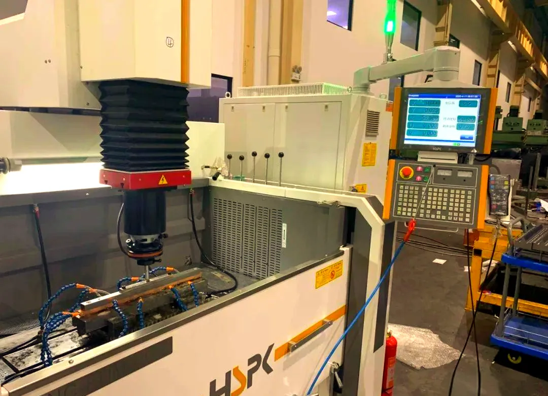 EDM machining resource example in a workshop