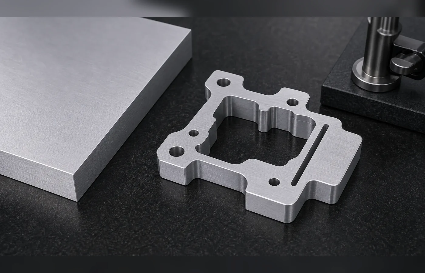 6082 Aluminum EDM machined part