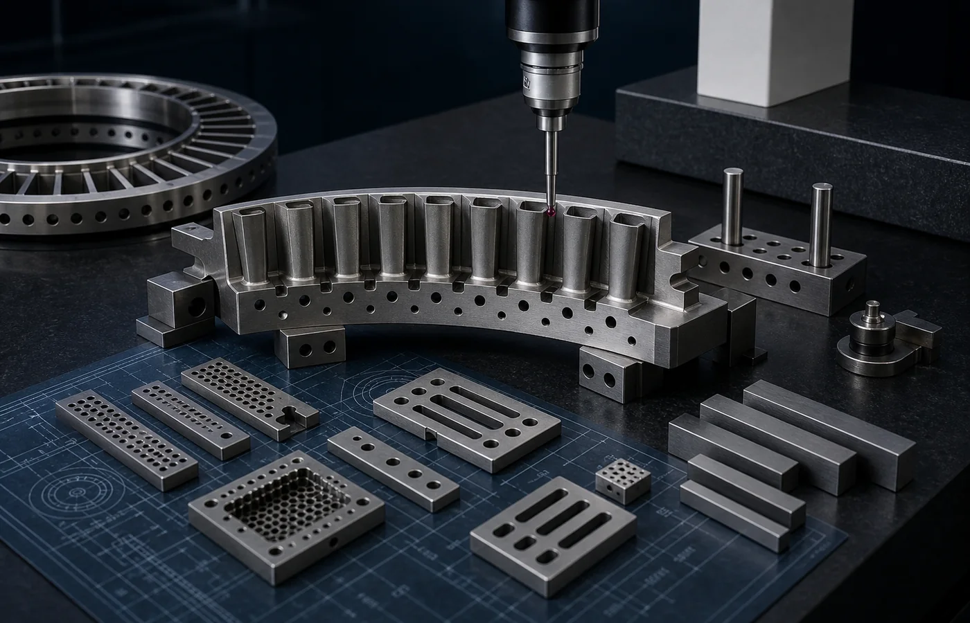 Aerospace Engine / Turbine Components EDM component inspection review