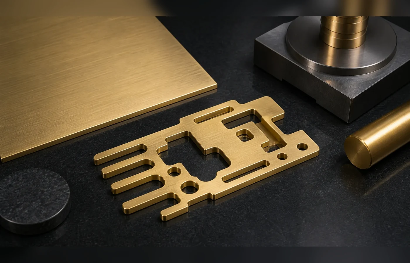 C260 Brass EDM machined part