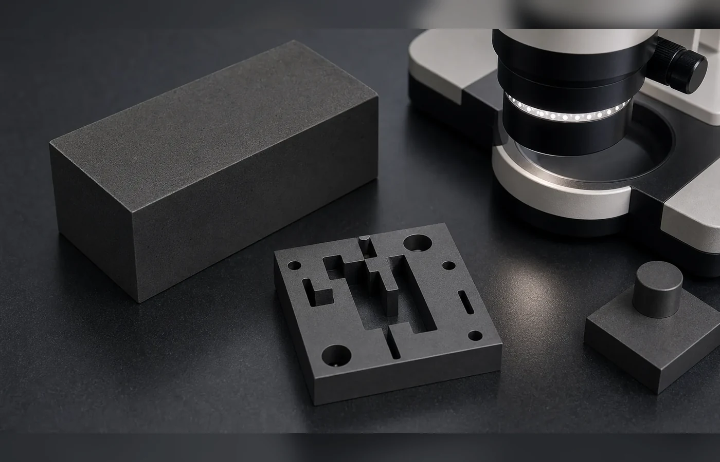 Conductive Silicon Carbide EDM machined part