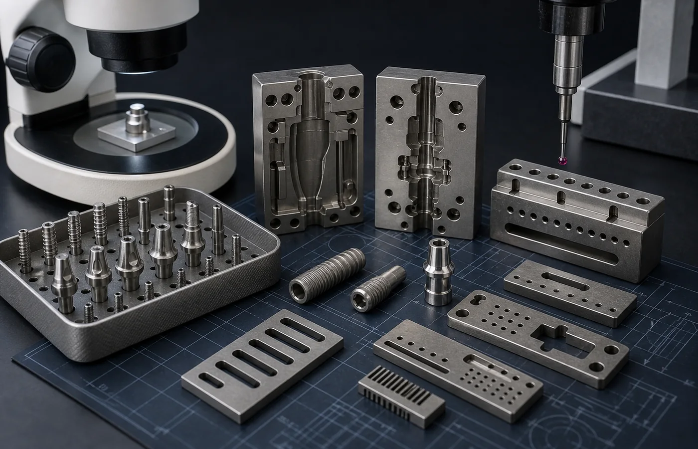 Dental Tooling & Implant Components EDM machined component application