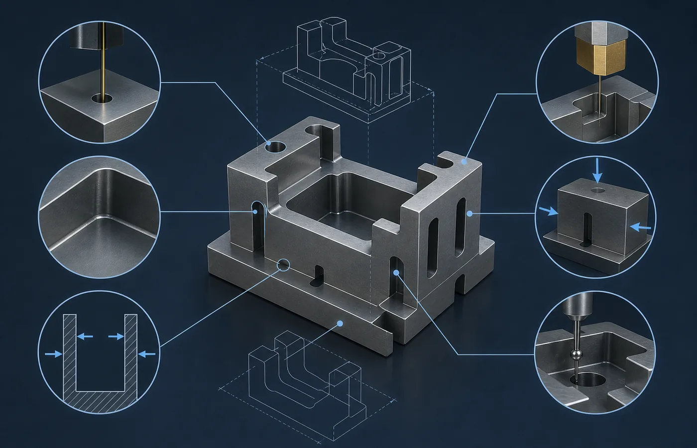 EDM Design for Manufacturing Guide technical illustration