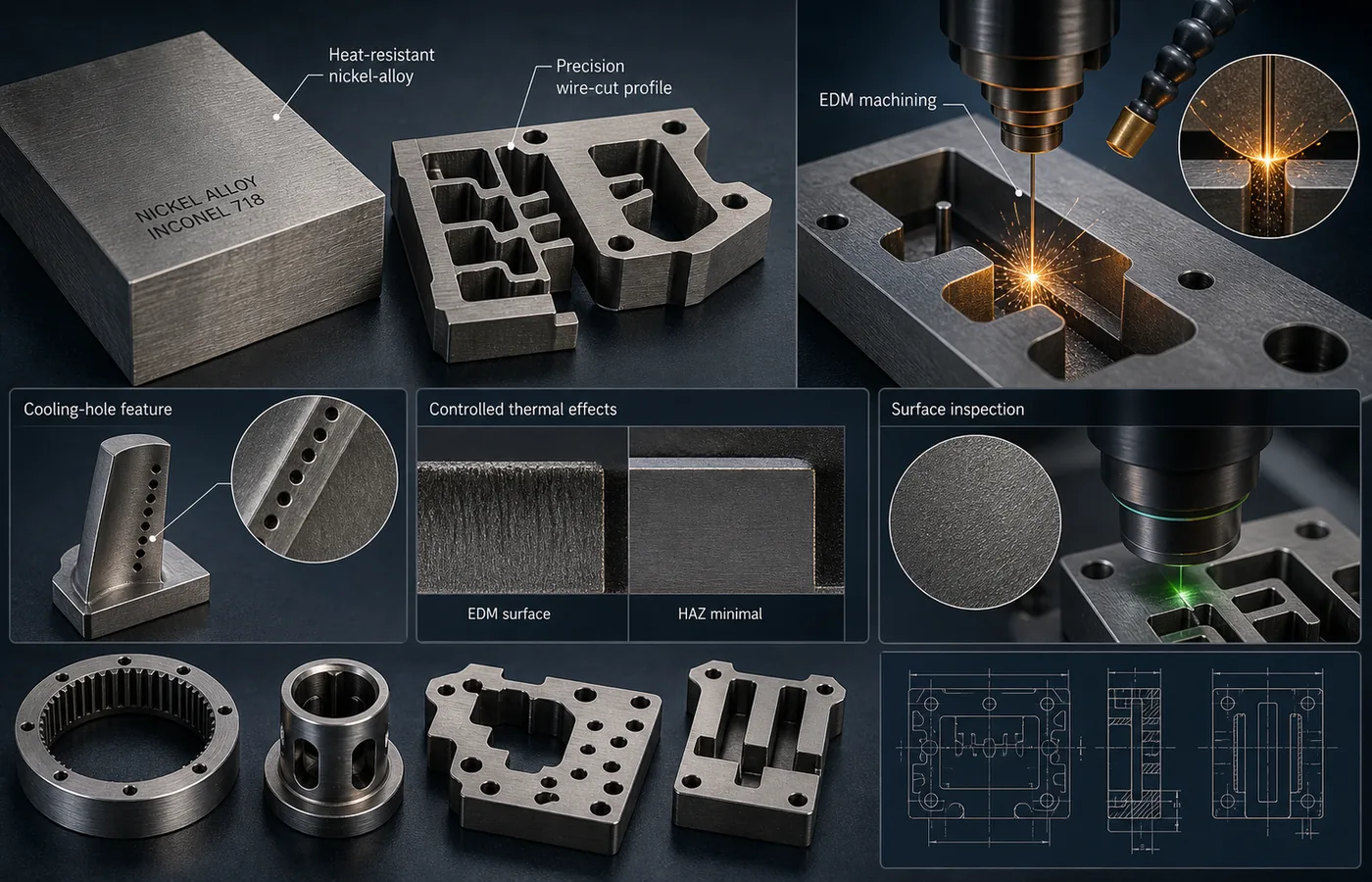 EDM for Inconel and Nickel Alloys technical illustration