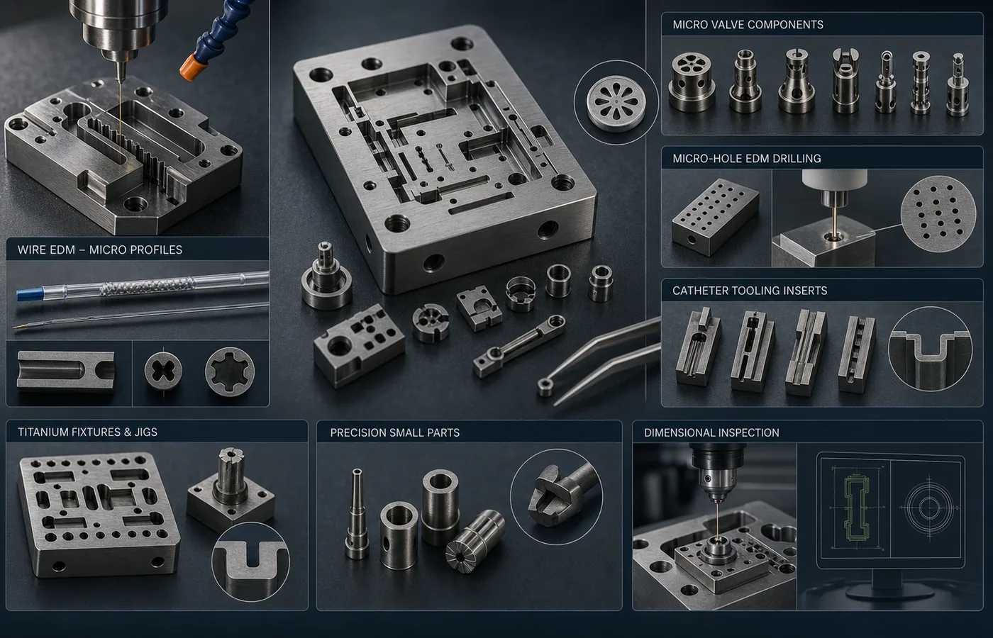 EDM for Medical Device Components technical illustration