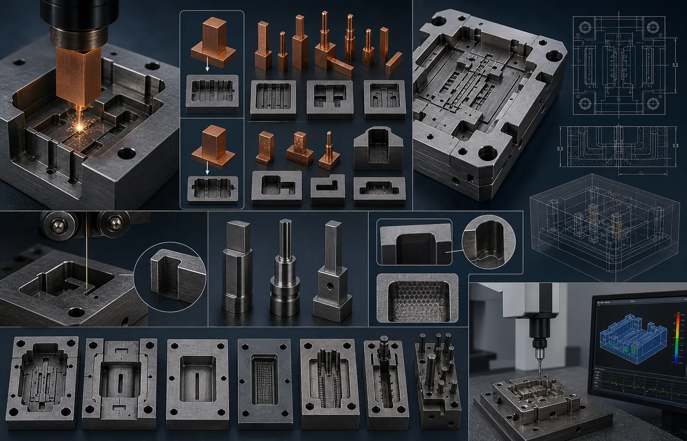EDM for Mold and Die Components technical illustration