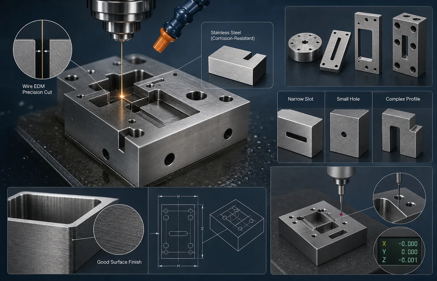 EDM for Stainless Steel technical illustration