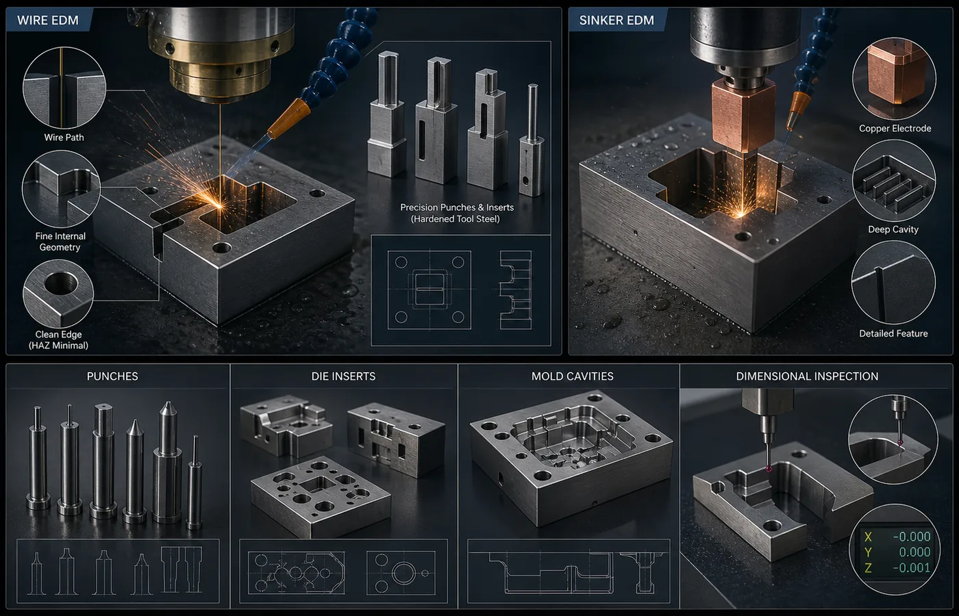 EDM for Tool Steel technical illustration
