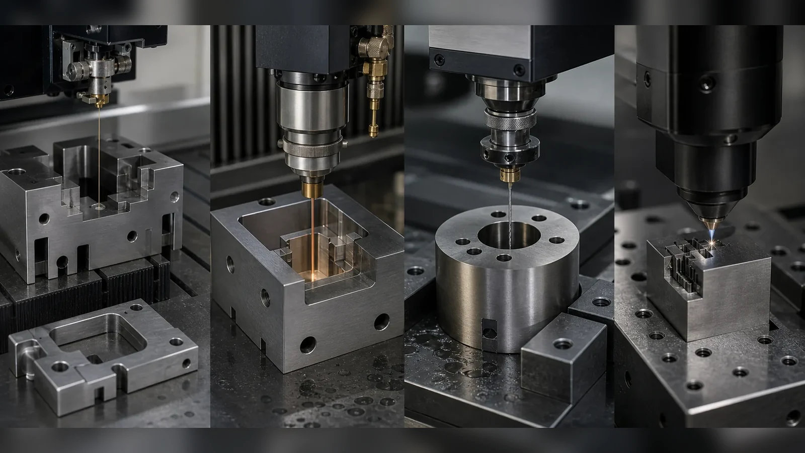 EDM machining processes for custom metal parts