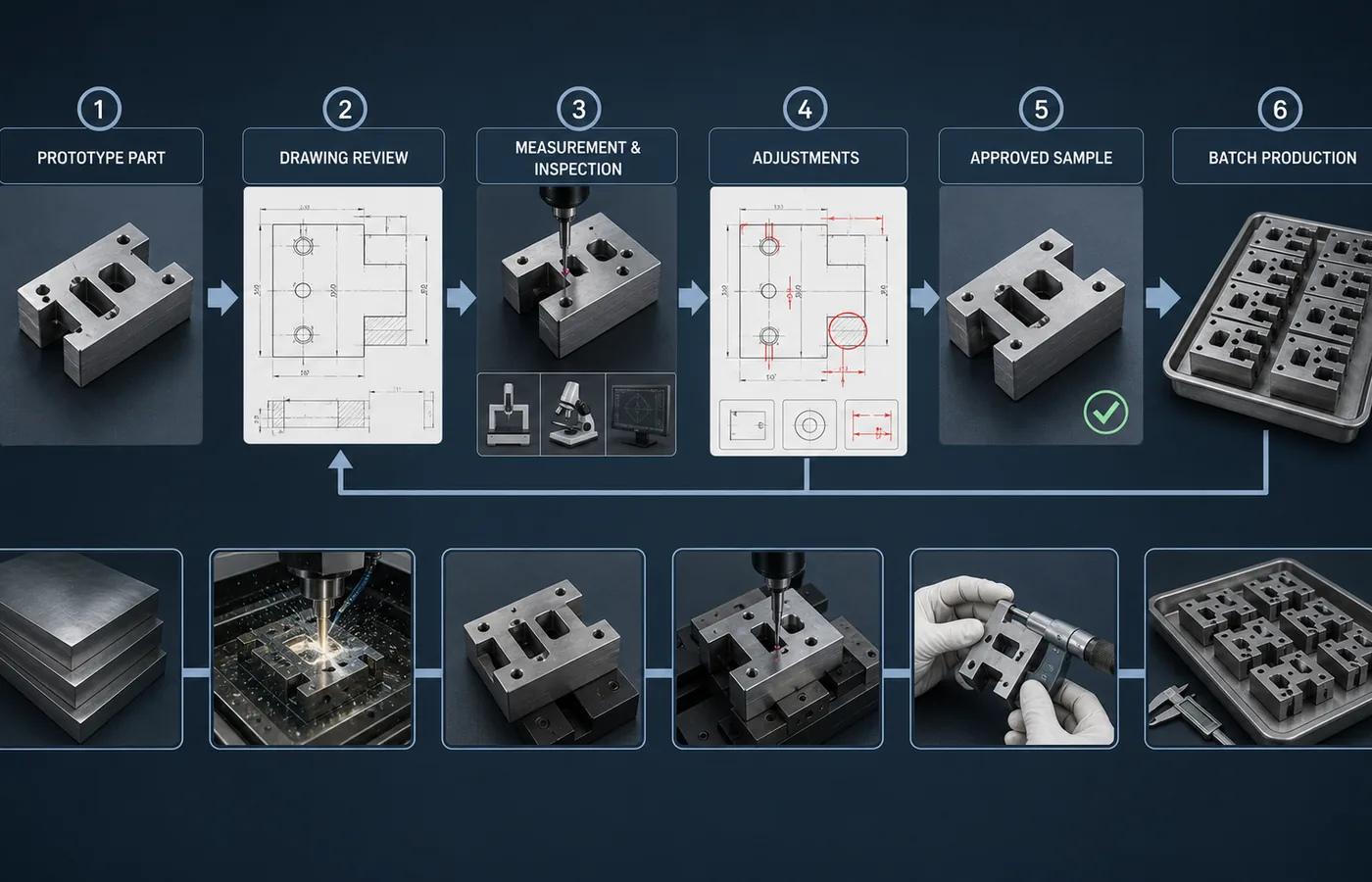 EDM Prototype Before Batch Production technical illustration