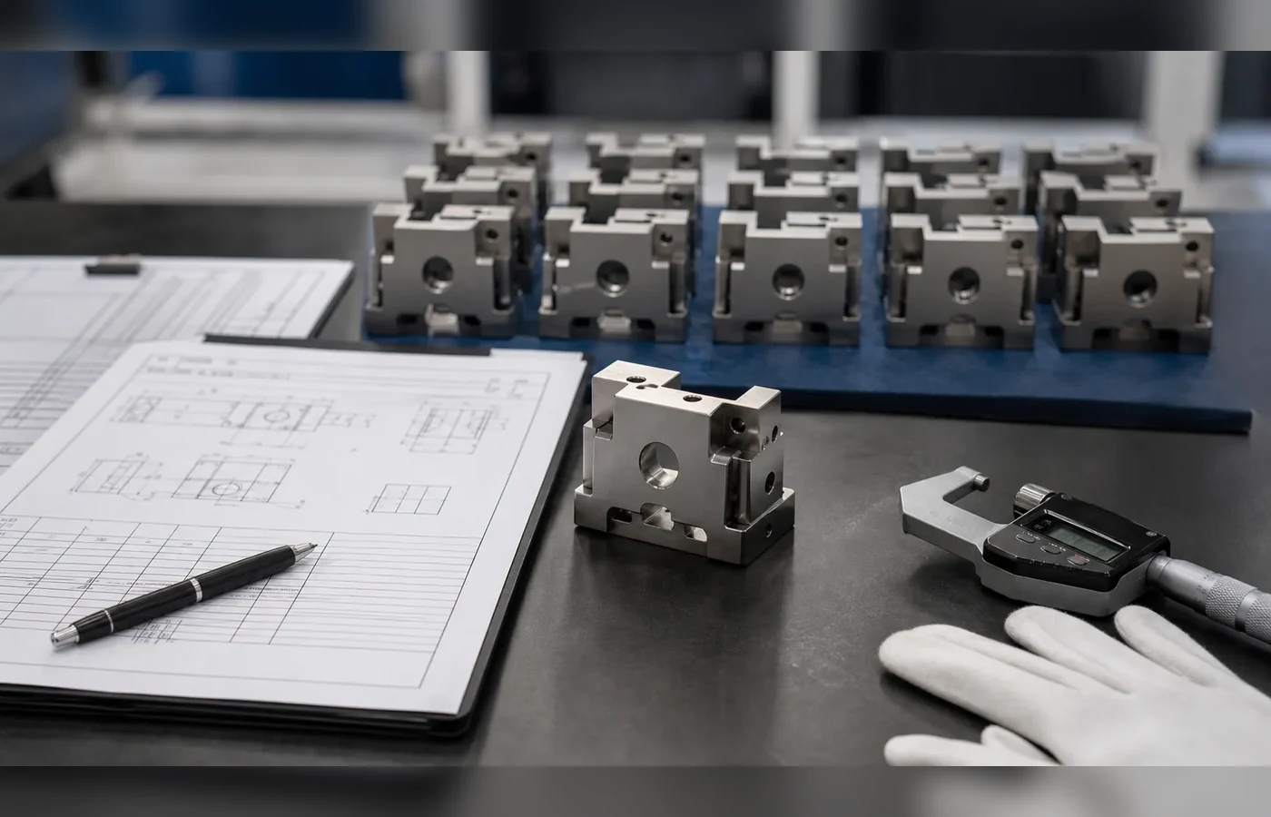 EDM sample review before batch production