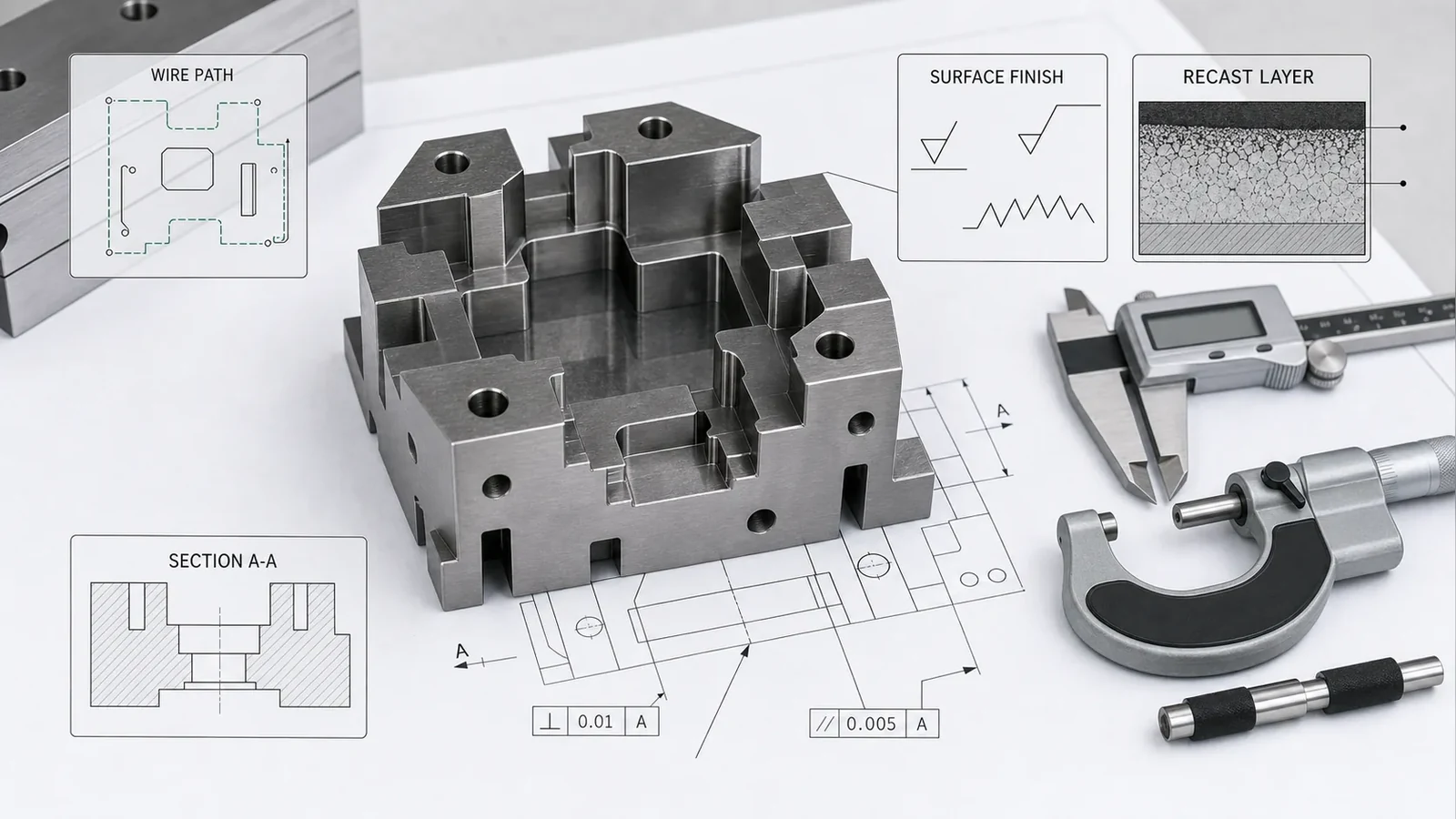 EDM technical library drawing and inspection guidance