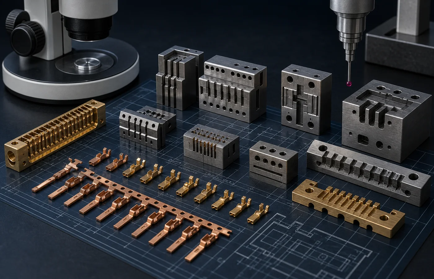 Electronics Connectors EDM machined component application