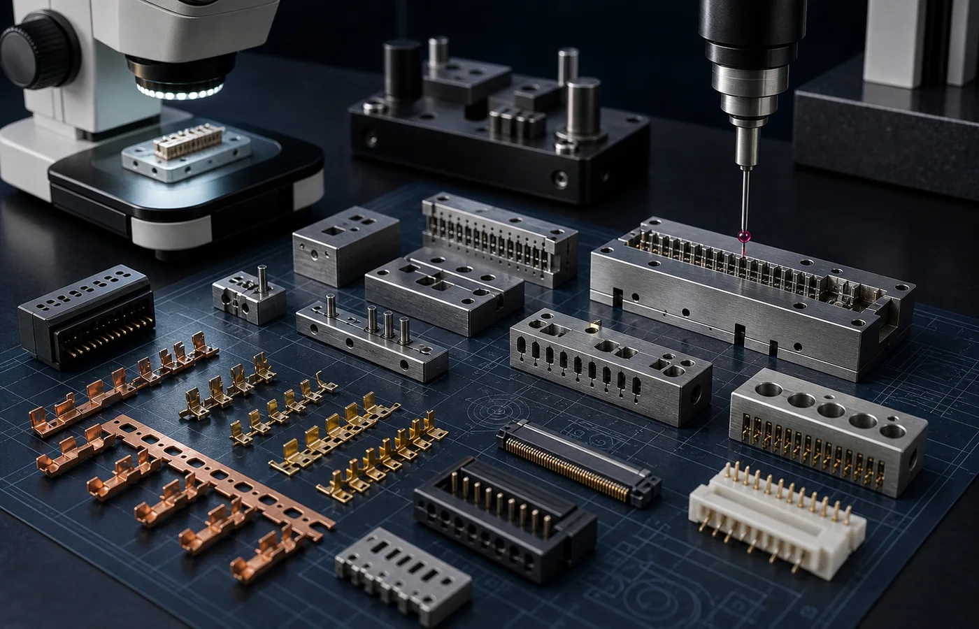 Electronics Connectors EDM component inspection review
