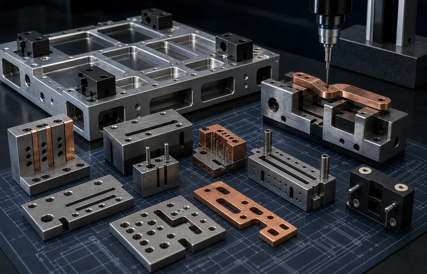 EV Battery Tooling EDM machined component application