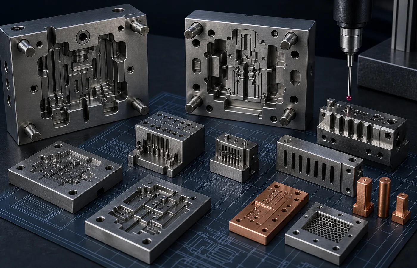Injection Mold Tooling EDM machined component application