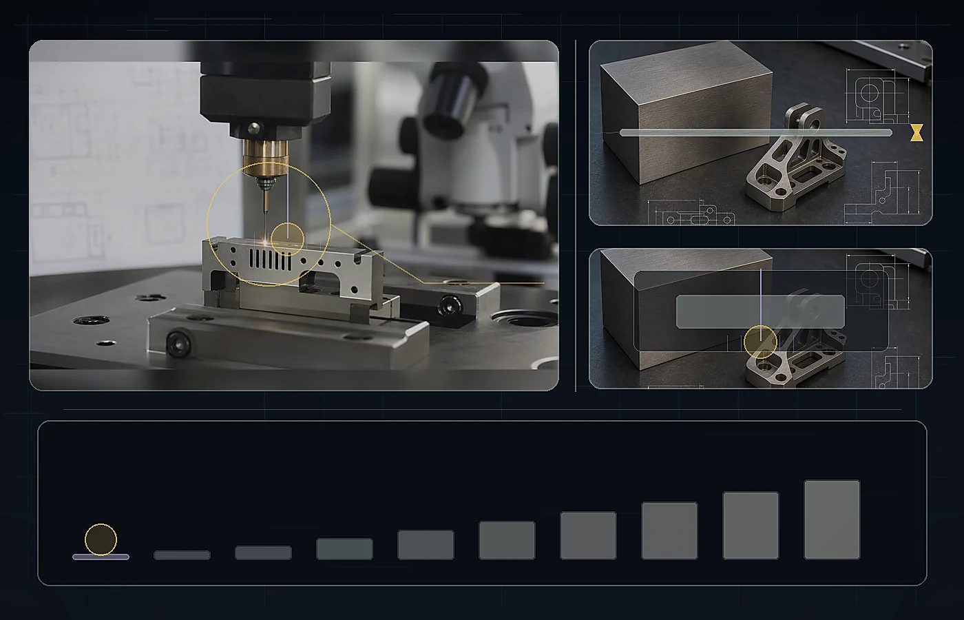 Micro EDM thickness and geometry review for <0.5 mm foil / thin sheet