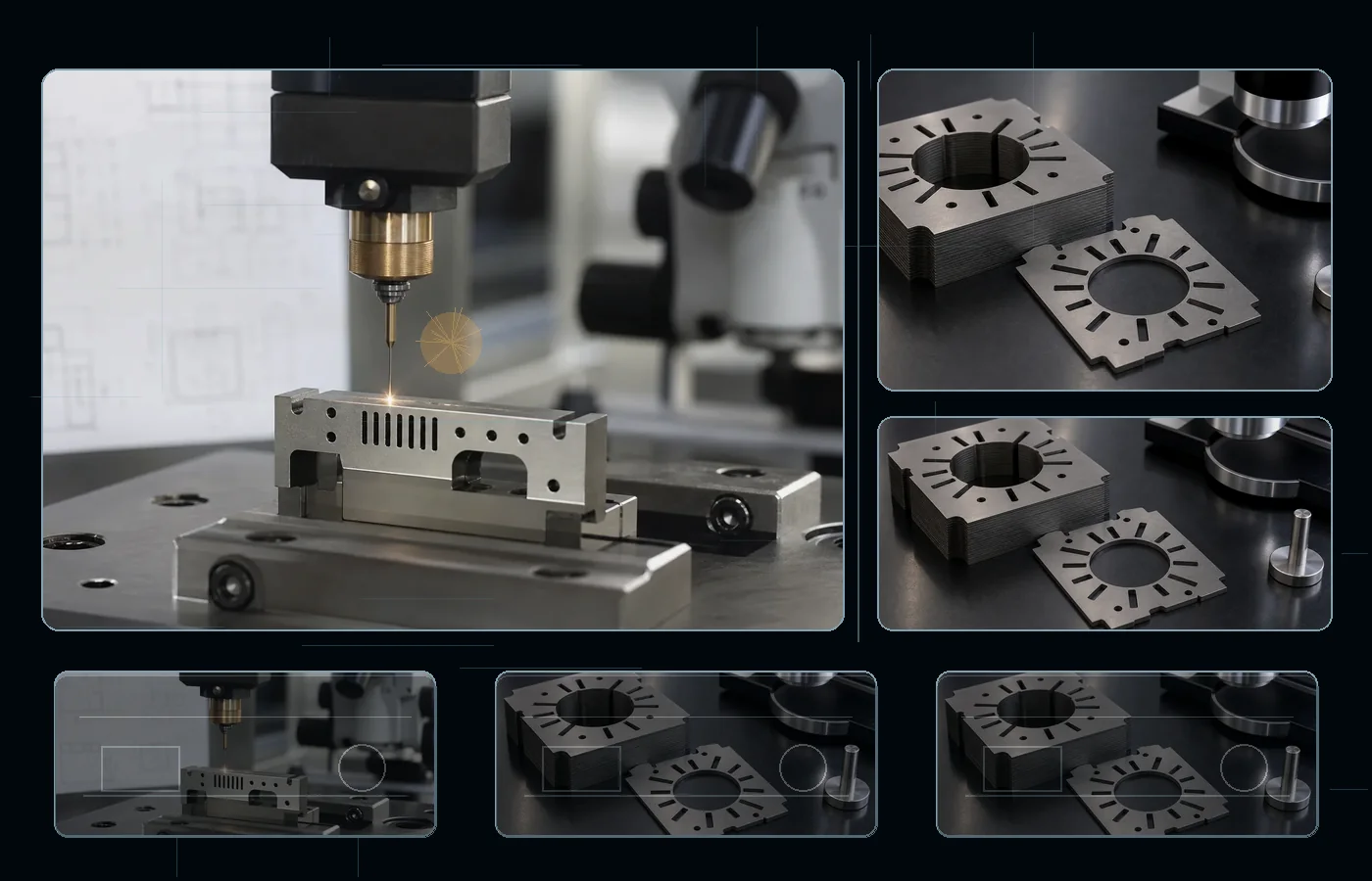 Micro EDM machining for Electrical Steel parts