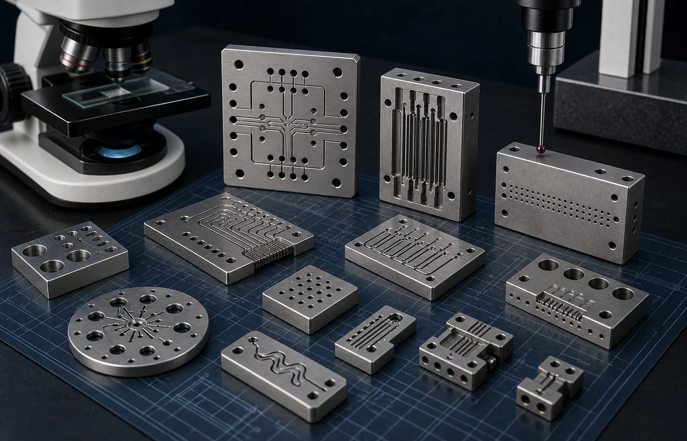 Microfluidics & Lab Devices EDM machined component application