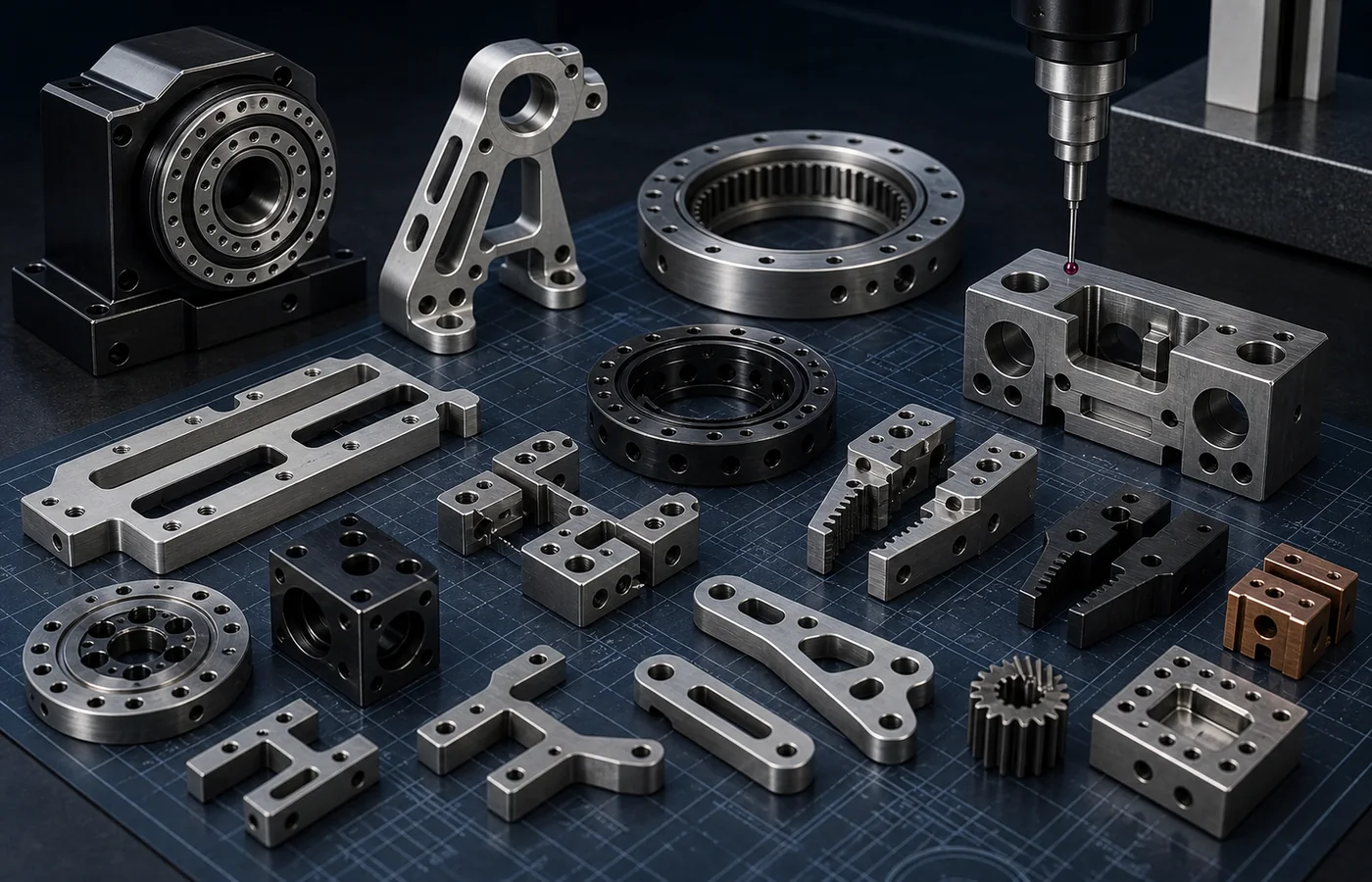 Robotics Components EDM machined component application