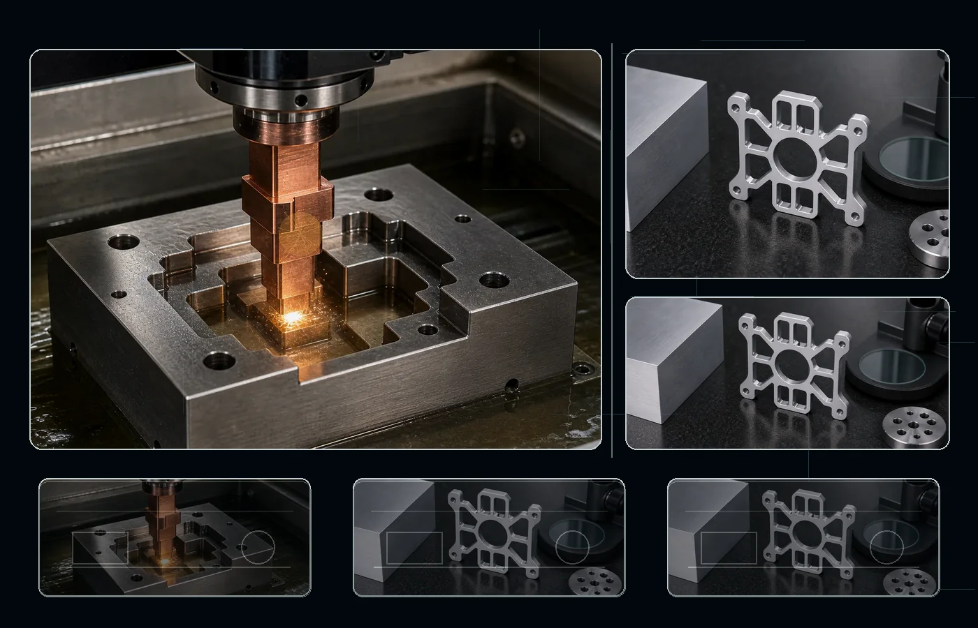 Sinker EDM machining for 6061 Aluminum parts