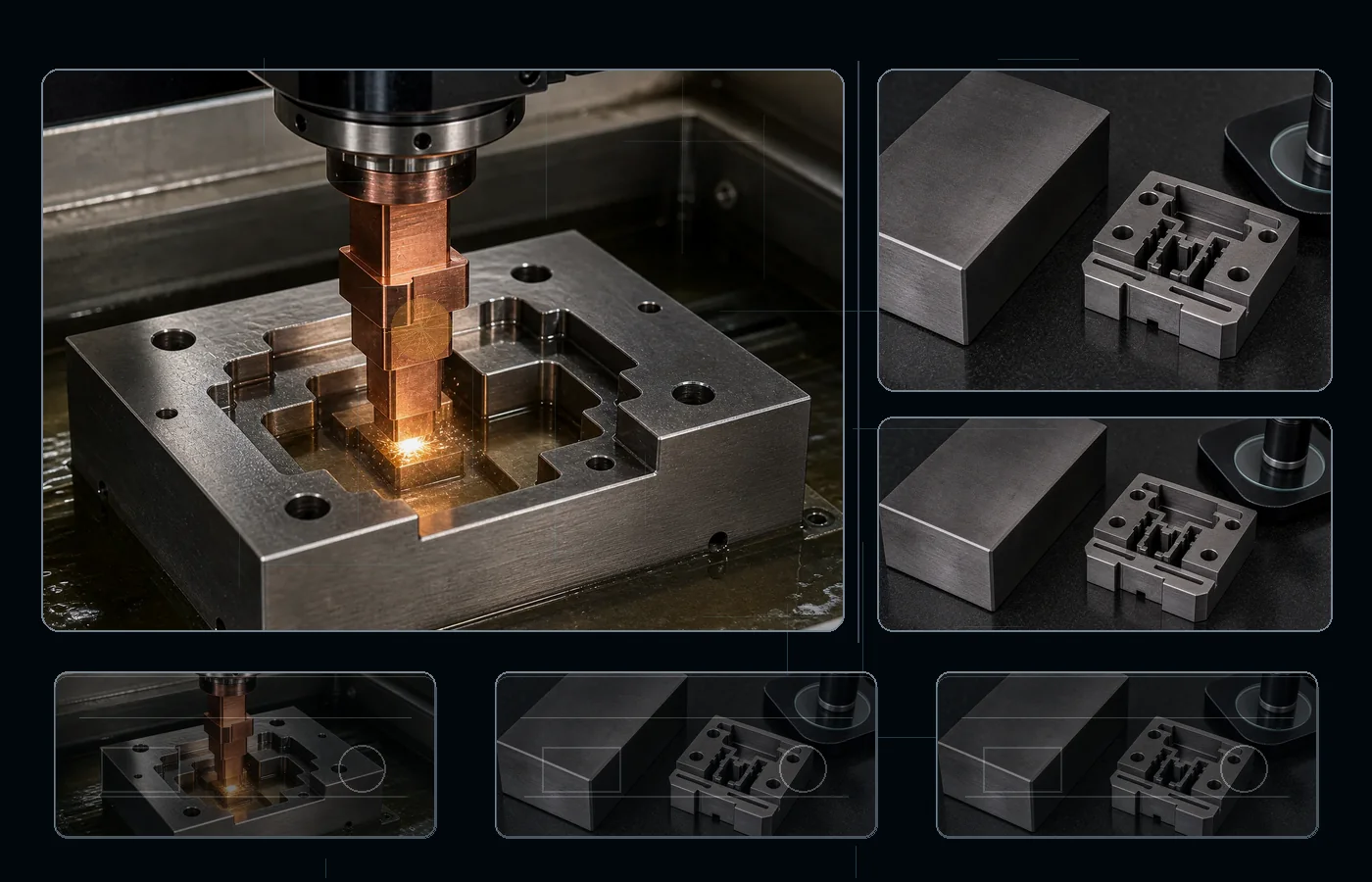 Sinker EDM machining for A2 Tool Steel parts