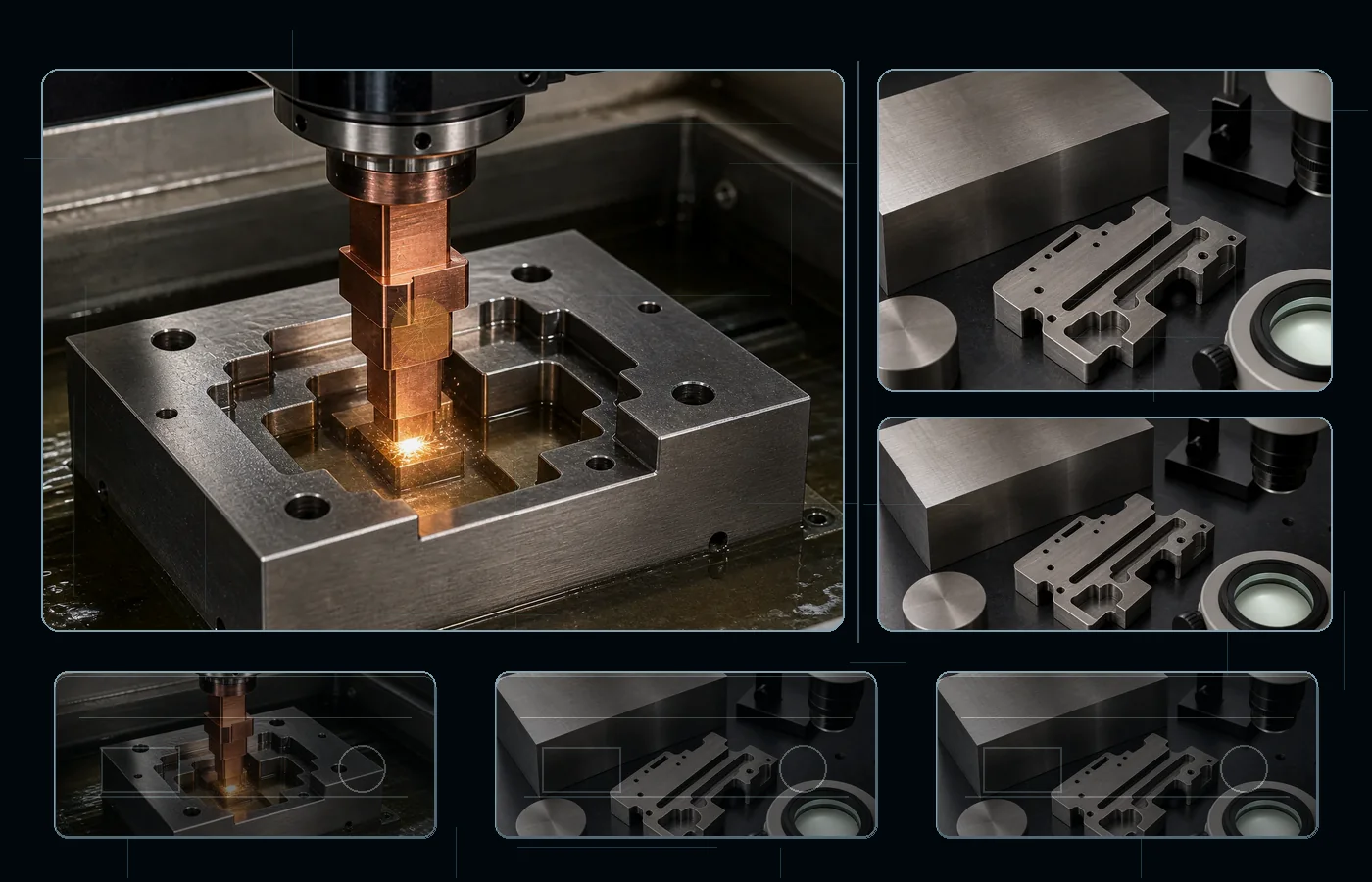 Sinker EDM machining for Inconel 718 parts