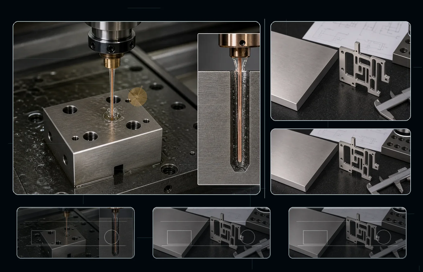 Small Hole EDM machining for 304 Stainless Steel parts
