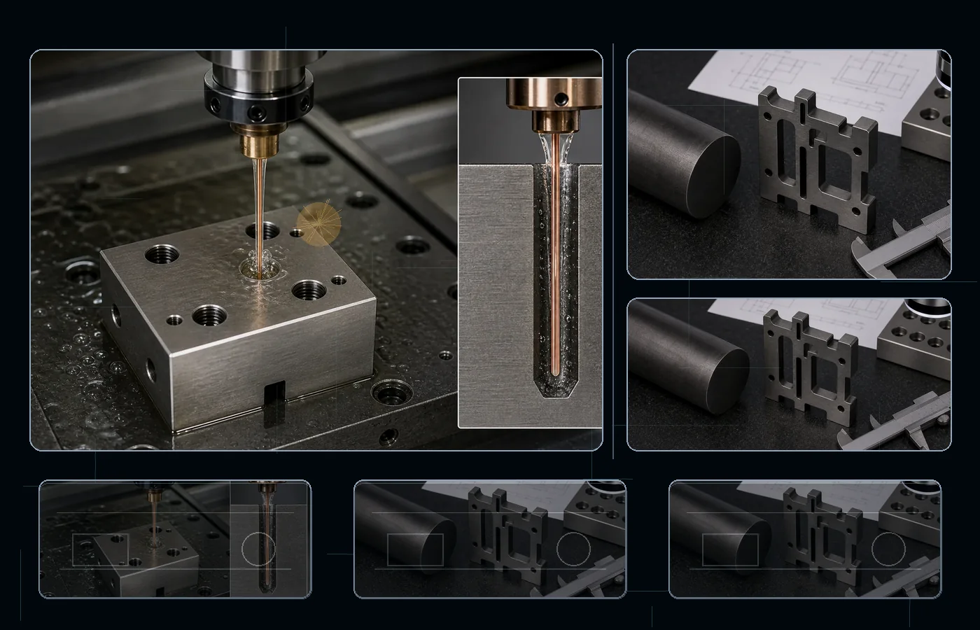 Small Hole EDM machining for 4140 Alloy Steel parts