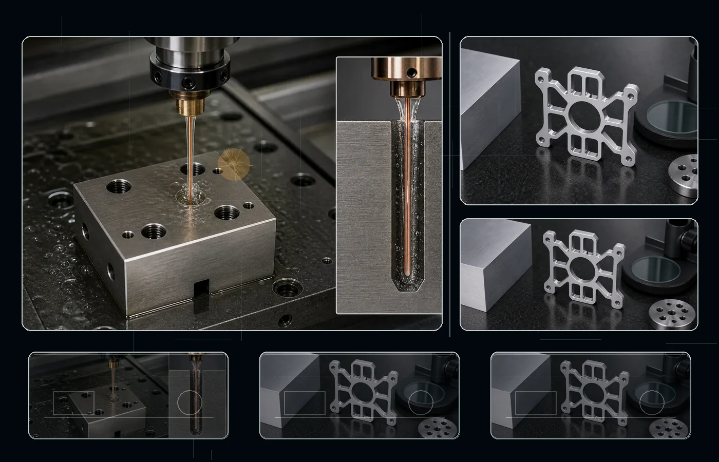 Small Hole EDM machining for 6061 Aluminum parts