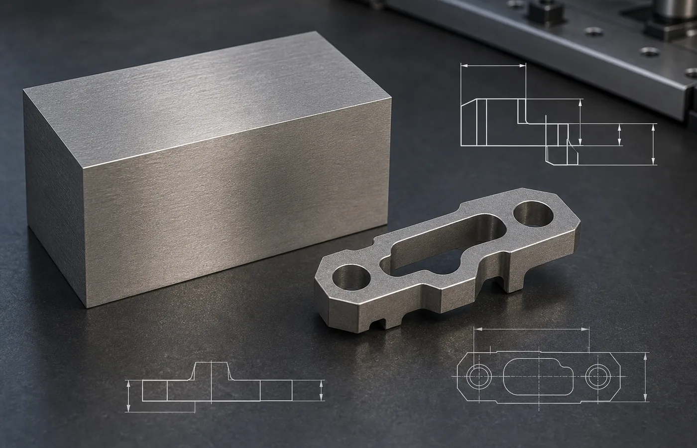 Titanium Grade 2 EDM machined part