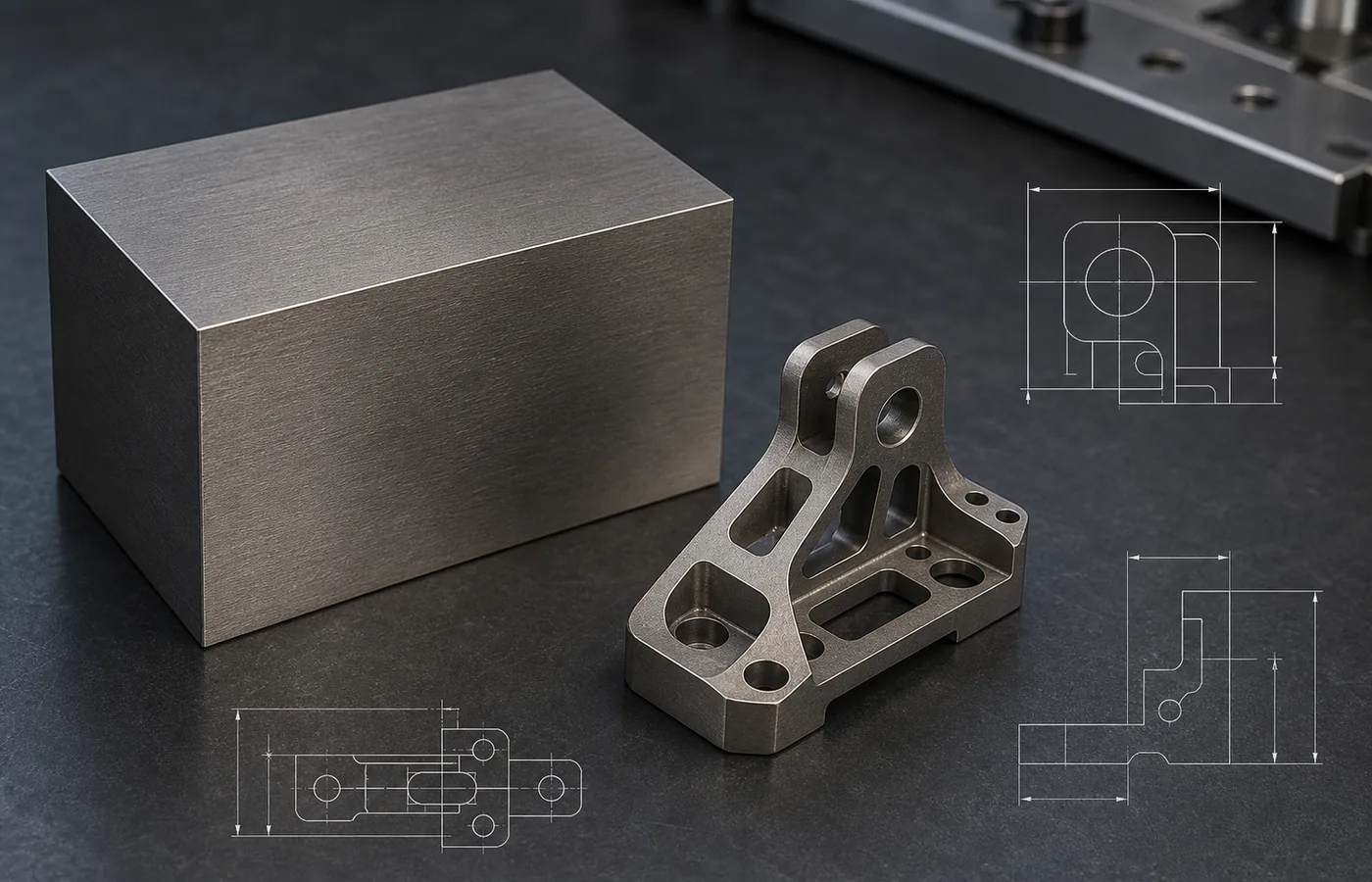 Titanium Grade 5 EDM machined part