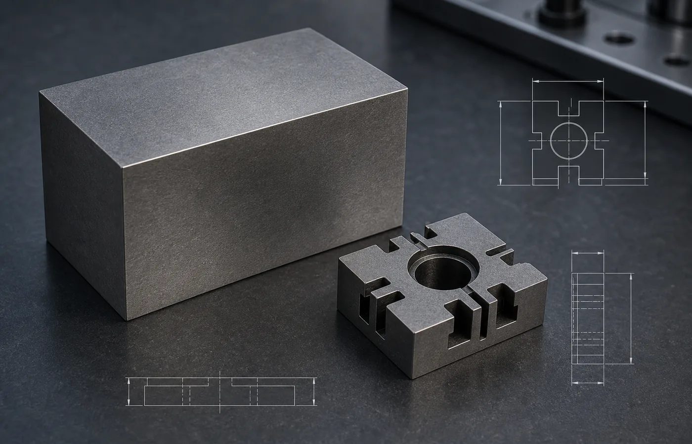 Tungsten Carbide EDM machined part