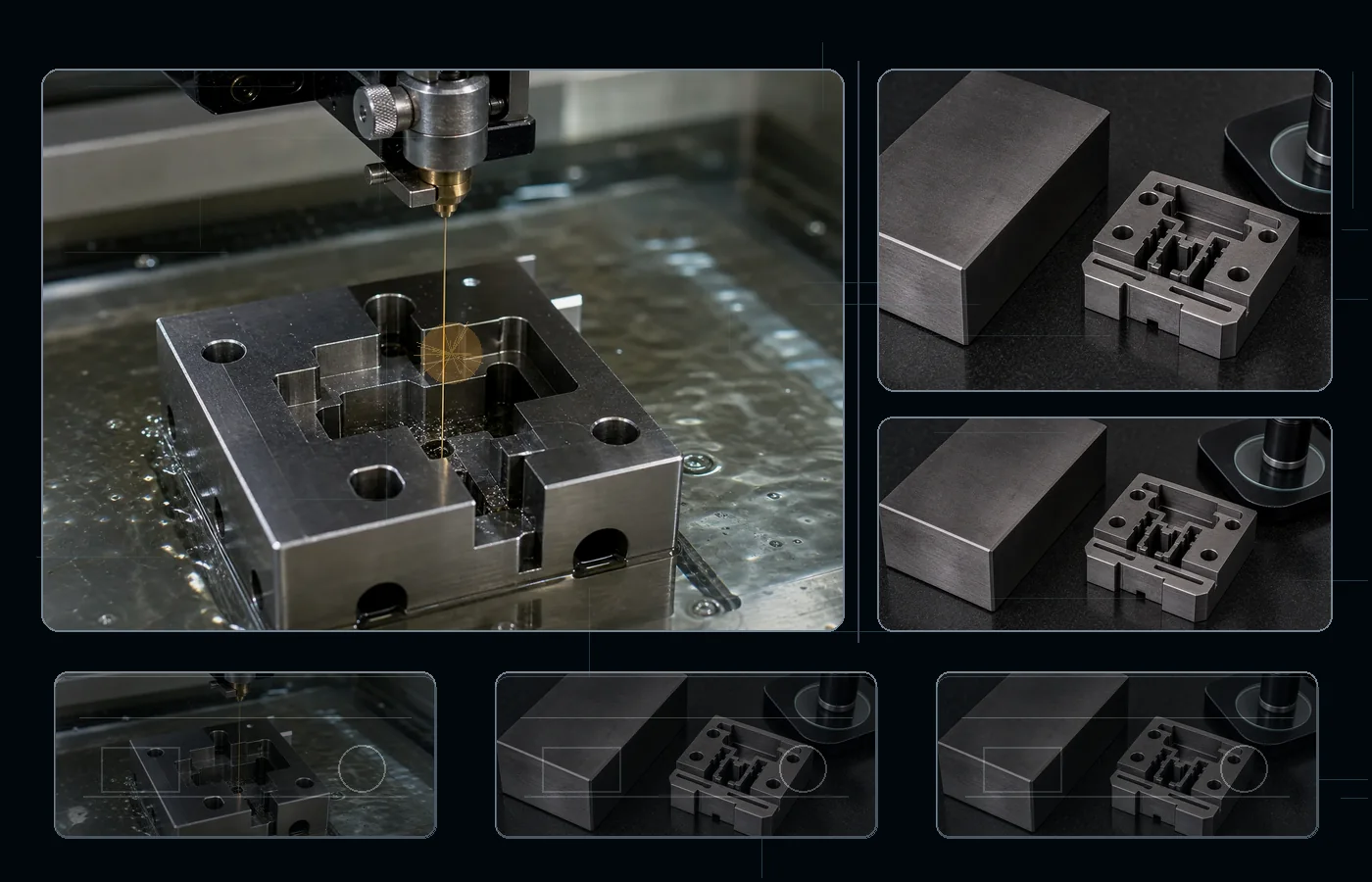 Wire EDM machining for A2 Tool Steel parts