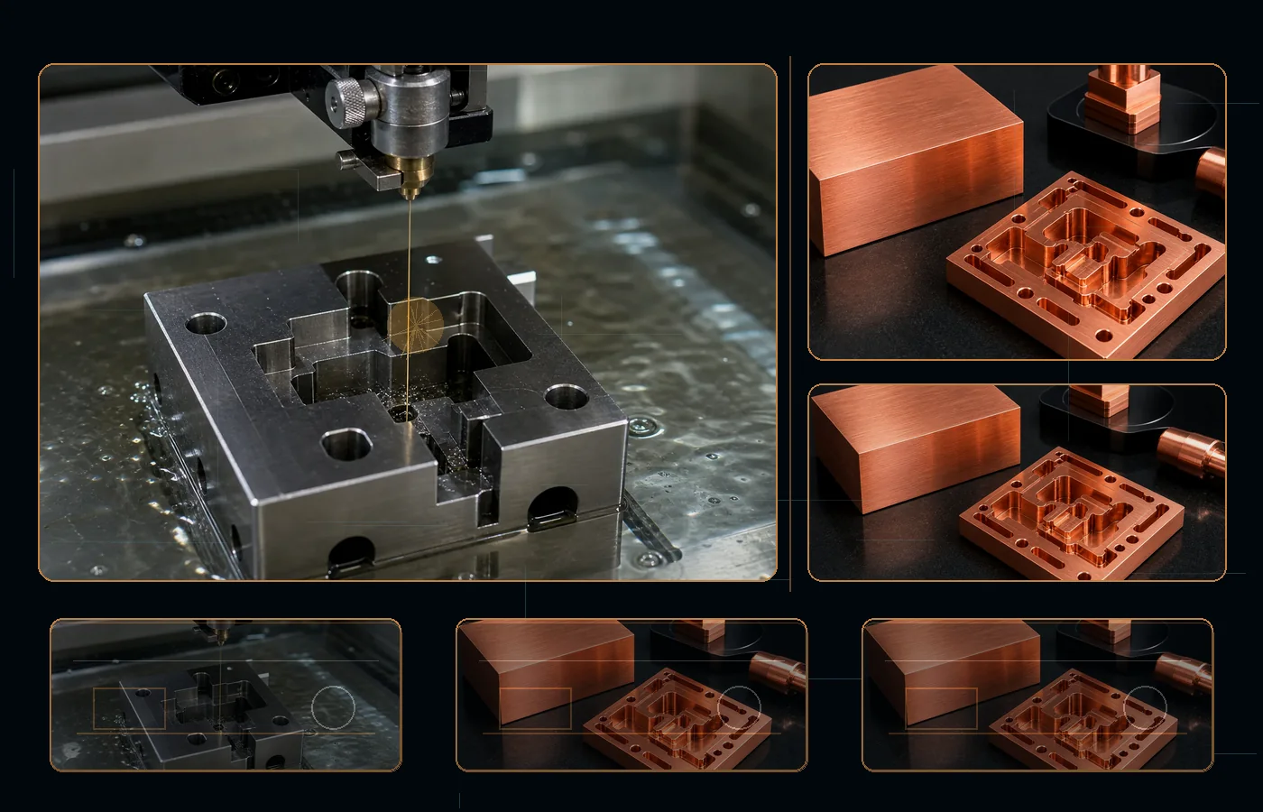Wire EDM machining for C110 Copper parts