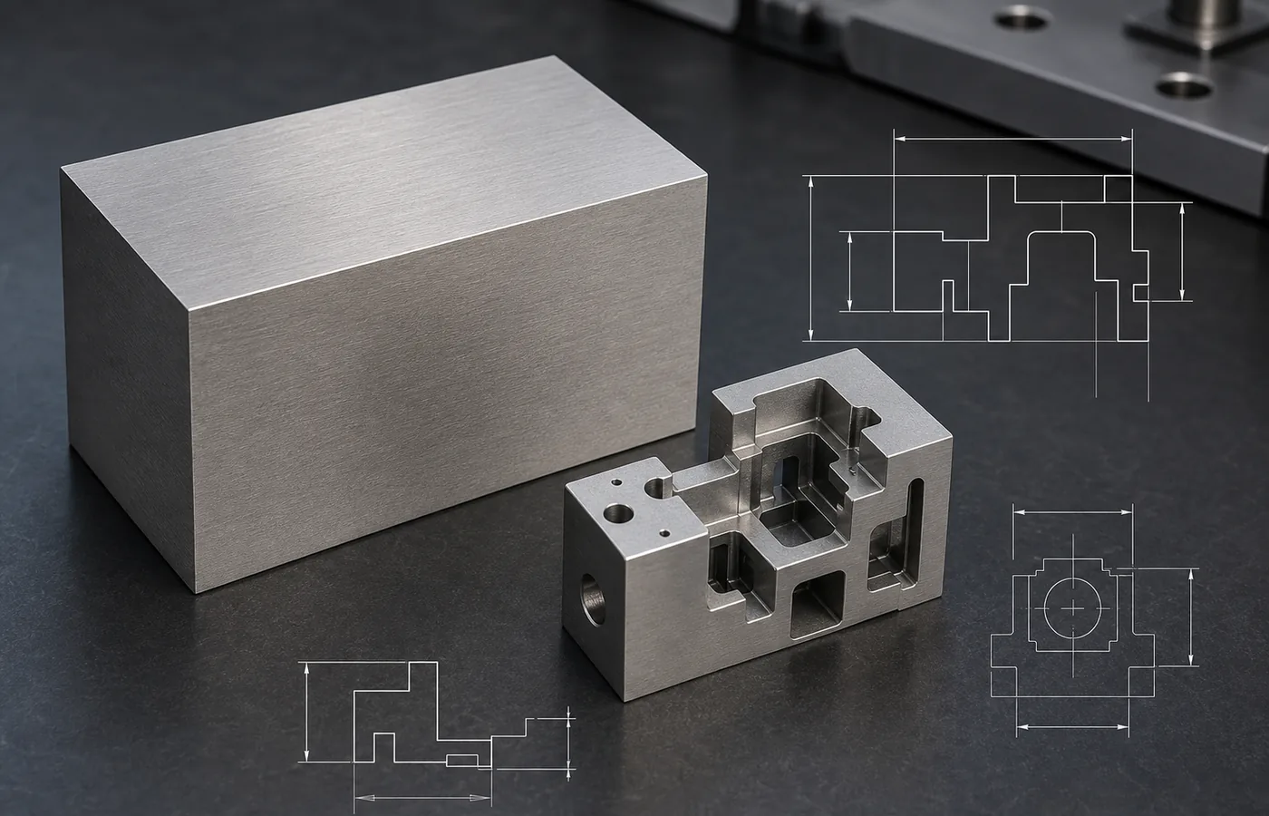 Zirconium EDM machined part